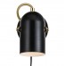 Sieninis šviestuvas Lotus Black/Brass